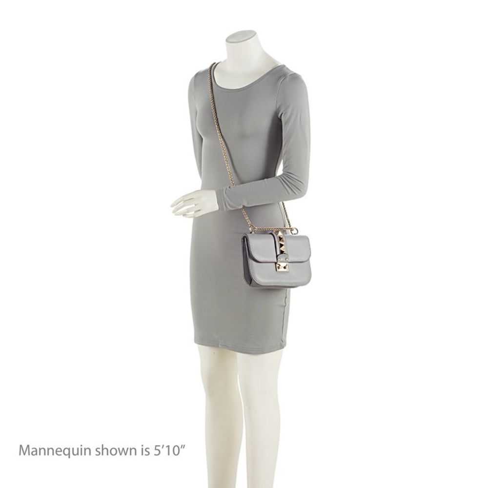 Valentino Calfskin Glam Lock Small Shoulder Bag - Picture 5 of 14